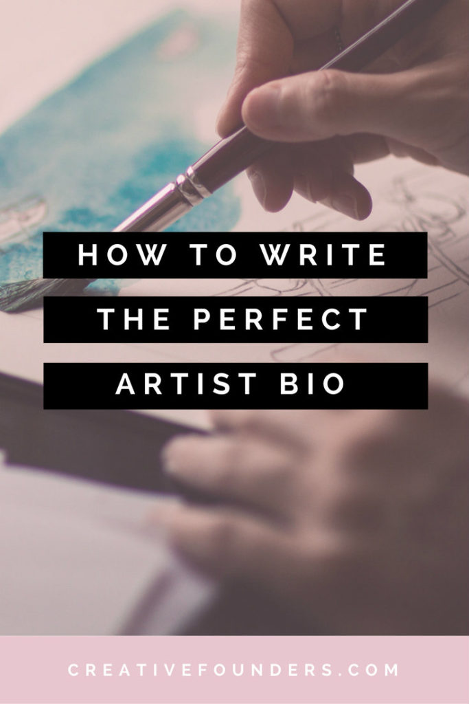 how to write a visual artist biography