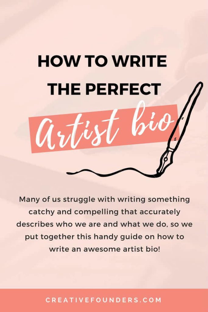 artist biography how to write