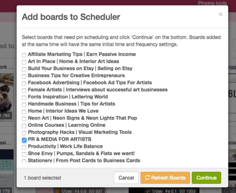 boardbooster choosing scheduler