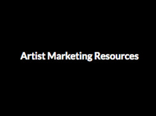 artist marketing resources