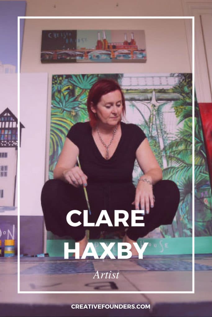 Clare Haxby Artist Interview on CreativeFounders.com // Art Biz // Art Inspiration // Sell Art Online // Artist Inspiration // Creative Founders