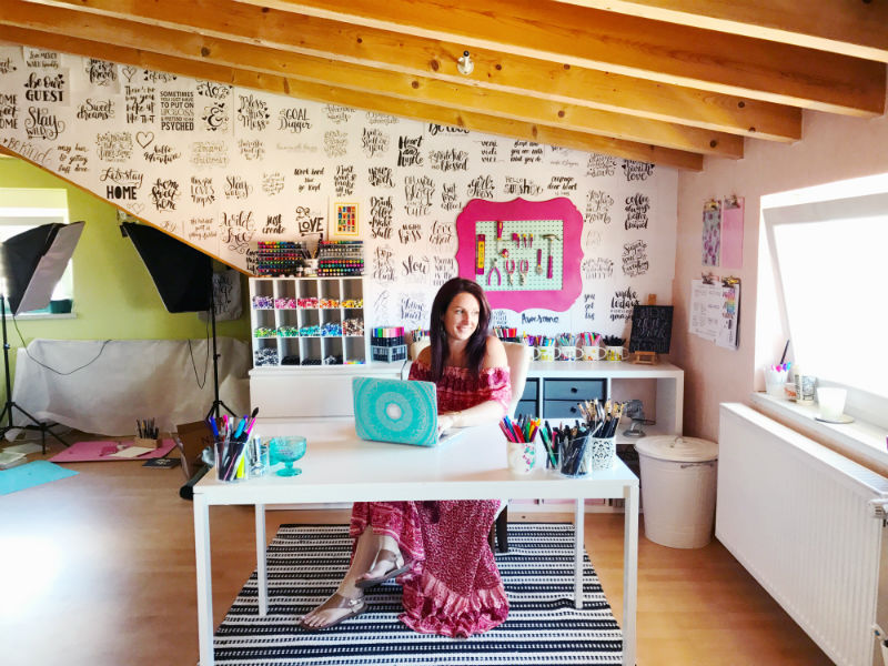 In The Studio with Artist & Blogger Dawn Nicole | Creative Founders